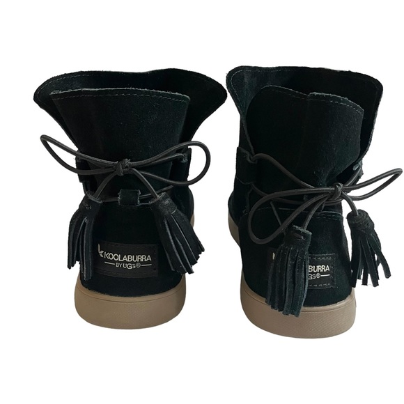 Koolaburra by UGG | Skyller Slip-on Ankle Booties Black Suede Tassel Womens 7 - Picture 4 of 14